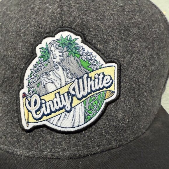 Alpine Hemp Headwear X The Green Solution Hat Rare Cindy White Snap Back NWT - Picture 2 of 9